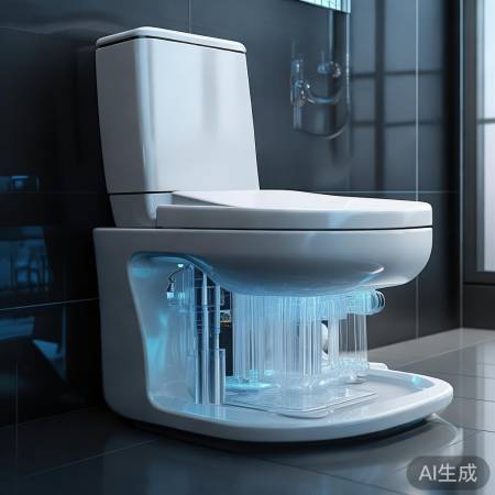 东帝智能马桶001,全方位洁净