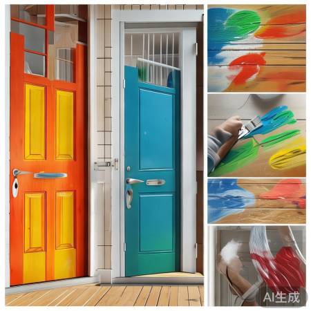 上门测量,选色涂刷,半天焕新门