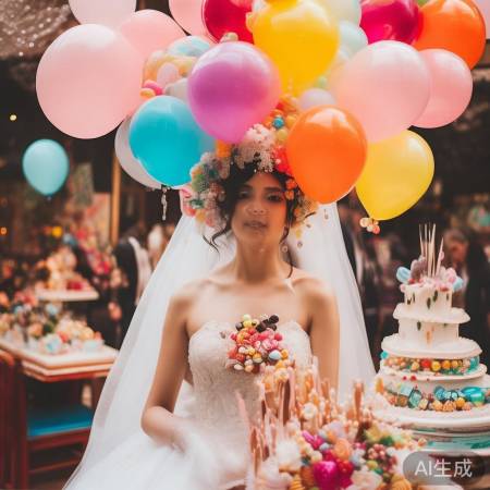 香港特色婚礼:气球头纱,糖果蛋