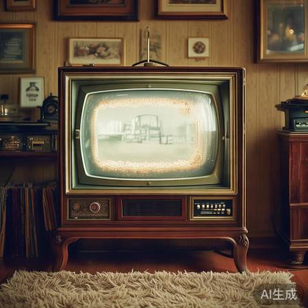 “老式显像管电视,经典记忆”