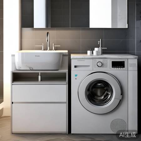 洗衣机与洗脸台宜15-2米，方