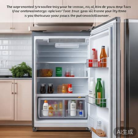 冰箱隔板灵活调整，立体收纳，方