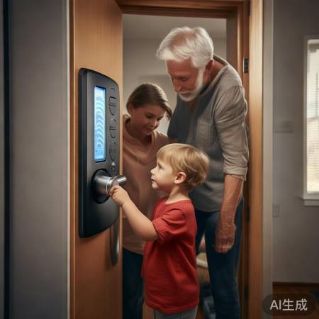 指纹锁安全,出门记得锁门,教会