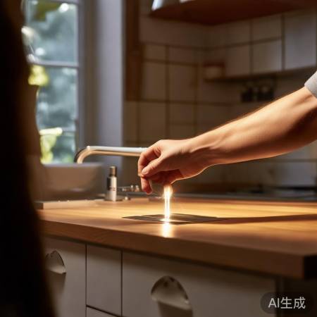 调节亮度,温馨厨房氛围