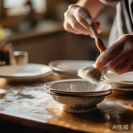 细刷洗,不留痕,护餐具如新