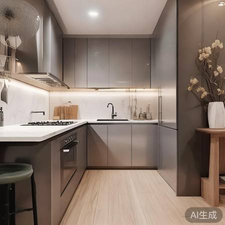 吊轨门小户型厨房利弊并存