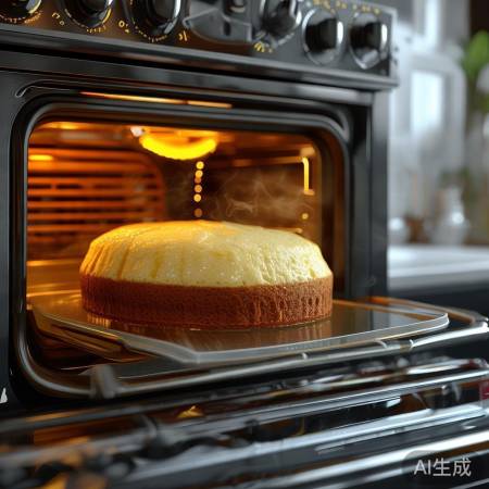 乐邦集成灶烘焙蛋糕,金黄酥软,
