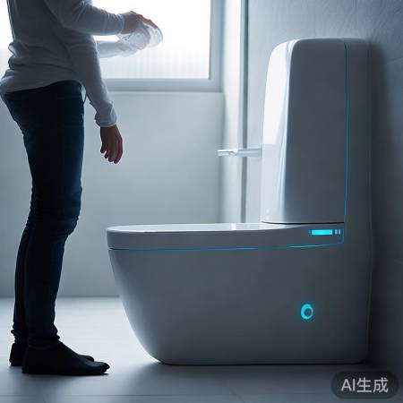 智能马桶,语音控制,科幻现实交