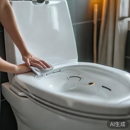 智能马桶雷达清洁,定期湿布擦或