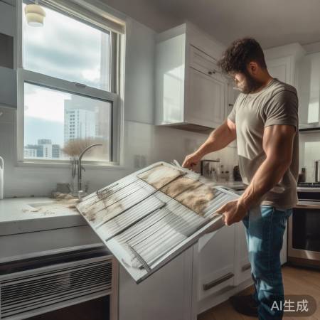 空调滤网清洁图