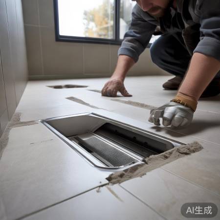 地漏安装需考坡度,垫高优化排水