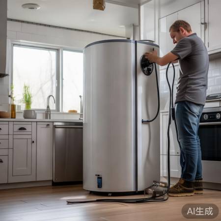 连接电源,检查燃气,热水启动