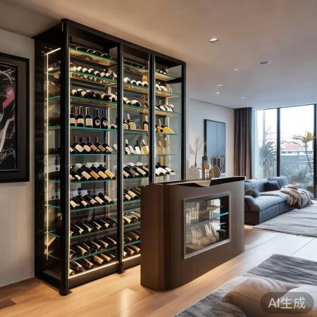 家居新趋势:红酒柜吧台一体化设