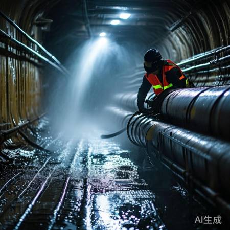 燃气管道清理中