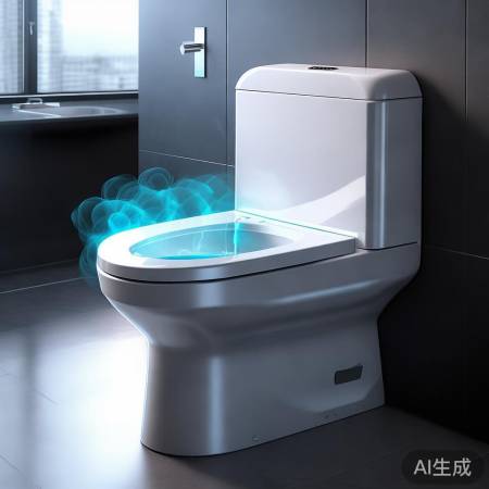 维卫智能马桶,自动冲洗烘干,紫