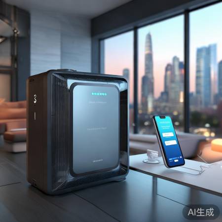 智能空气能泵,手机APP控温新