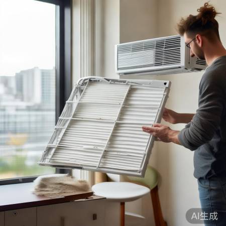 空调滤芯滤尘防菌,12年一换。