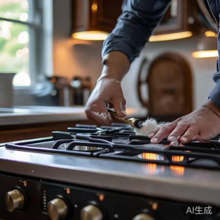 定期清理燃气灶,保障清洁燃烧