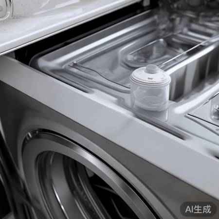 “寻找加料盒：洗涤剂标识处”