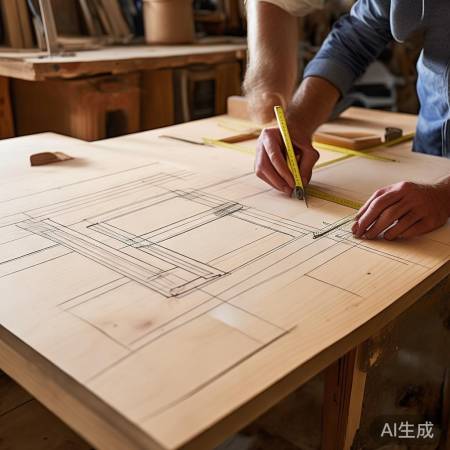 测量设计红酒柜,预留开门空间。