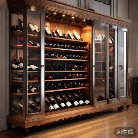 红酒柜创意设计,复古时尚家居。