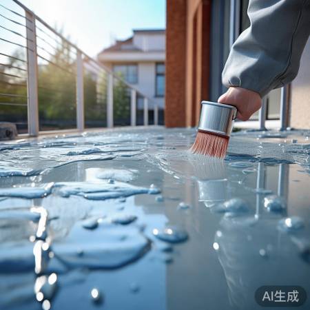 阳台防水:地面墙面涂防水涂料