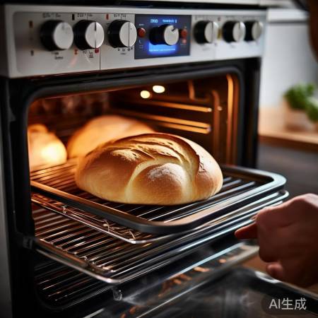 烤面包:预热180C,中层烤1