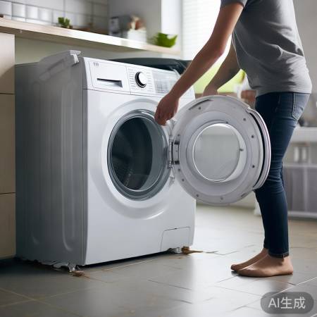 洗衣机外壳拆卸,遵照说明操作。