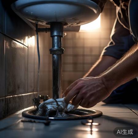 “检查排水管,清除污垢”