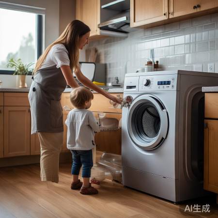 洗衣机省剂护泵,勿放巨物。