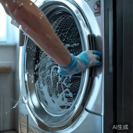 “清洗洗衣机,延长使用寿命”