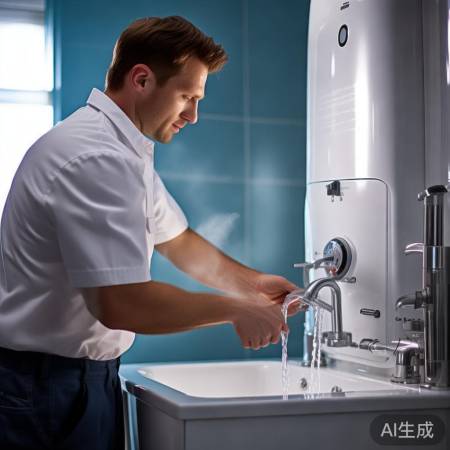 热水器安装完毕,水温达标无漏,