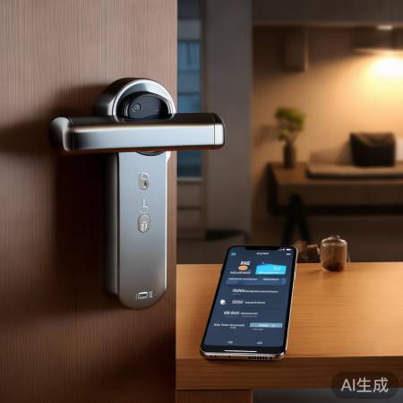 蓝牙指纹锁,手机APP操控便捷