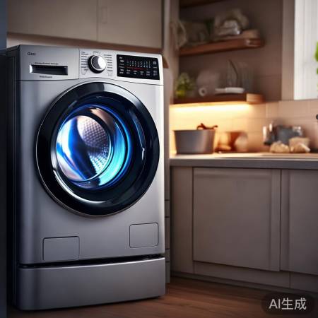 智能洗衣机,一键洗涤,省心省力