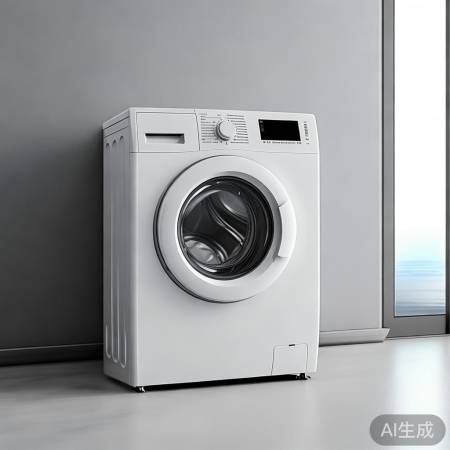 简约白色洗衣机,小户型首选