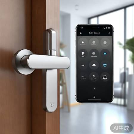 智能锁指纹密码远程控制绑定手机