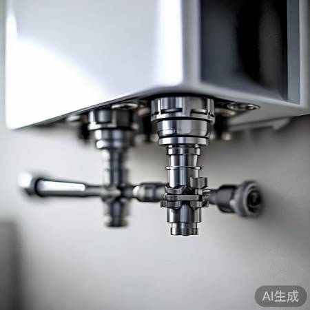 壁挂炉底部螺丝撬开见放水阀