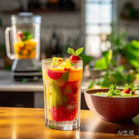 夏日清凉自制冰沙/绿豆汤