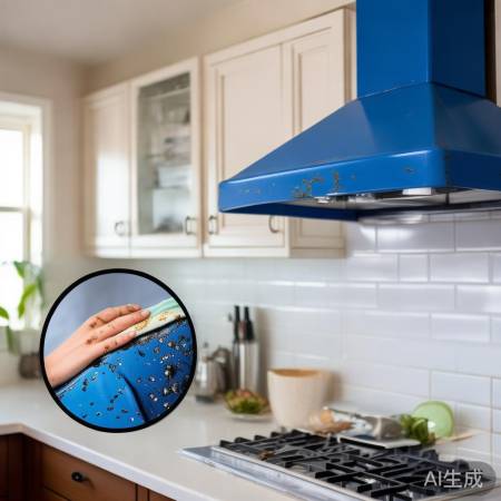 蓝导油烟机清洗技巧,告别油污困