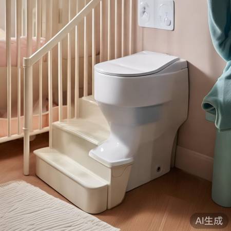 美标智能马桶+宝宝楼梯，安全舒