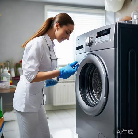 正规清洗洗衣机,避免二次污染。