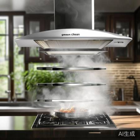绿净油烟机,四重过滤,厨房清爽