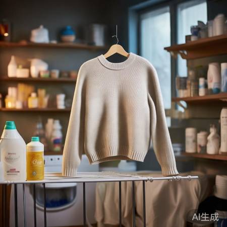 选对洗涤晾晒,毛衣无纸屑