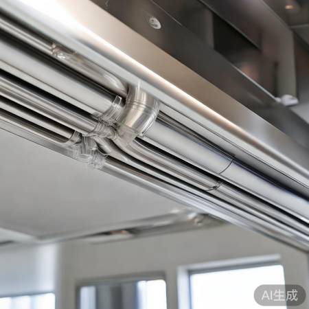 管道连接密封，油烟不泄露