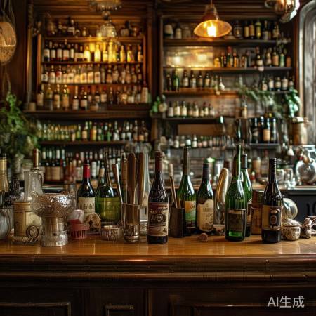 吧台装饰,个性品味,绿植饰品添