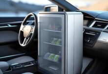 车载冰箱最佳放置位置及效果图解析