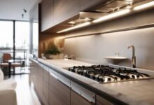 现代厨房装修必备：橱柜燃气热水器效果图赏析