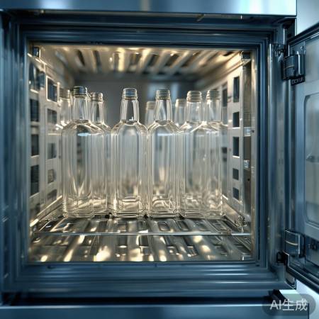 瓶口朝上烘干消毒,确保消毒效果