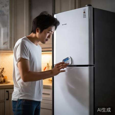 冰箱温度,巧用温度计测。