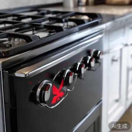 大红鹰燃气灶,黑金时尚,厨房角